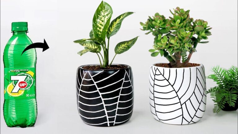Dieser einfache Trick verwandelt Plastikflaschen in wunderschöne Vasen, die wie Keramik