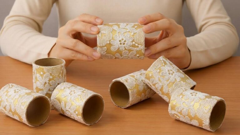 Dieser einfache Trick verwandelt alte Papprollen in bezaubernde Deko … entdecke die