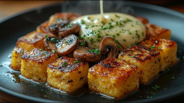 Ein einfacher Trick, um deine Polenta knusprig zu machen und deine Gäste zu beeindrucken…