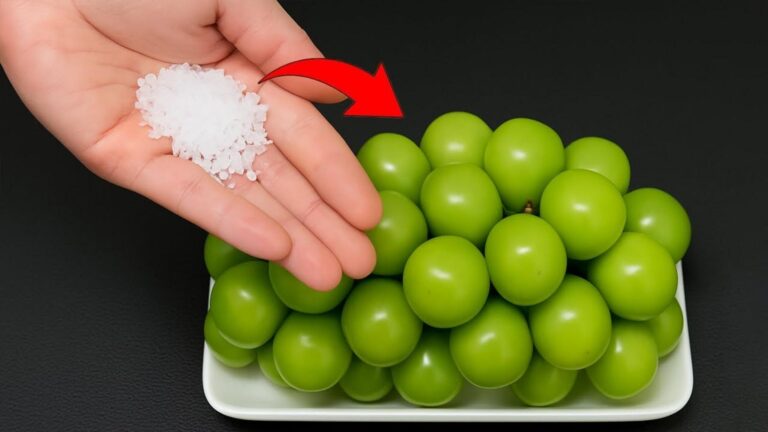 Ein einfacher Trick, um Trauben richtig zu waschen und sie frisch und gesund zu halten…