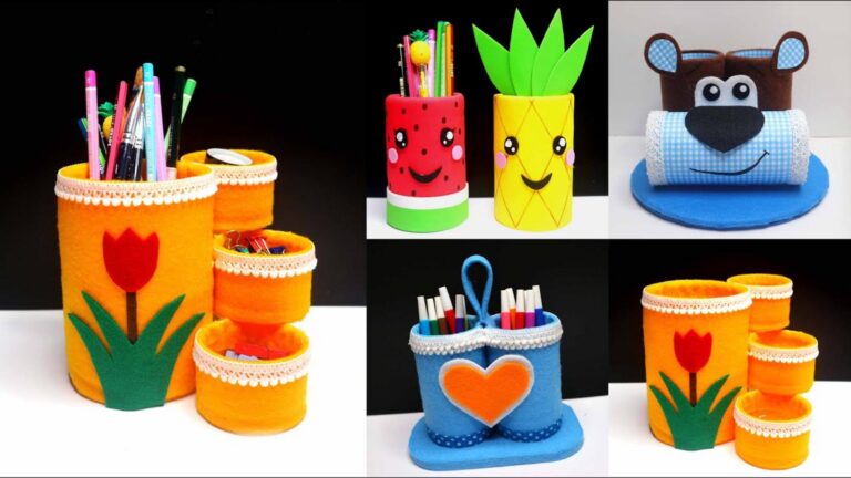 Dieser kreative Trick verwandelt alte Plastikflaschen in stylische Stiftehalter…