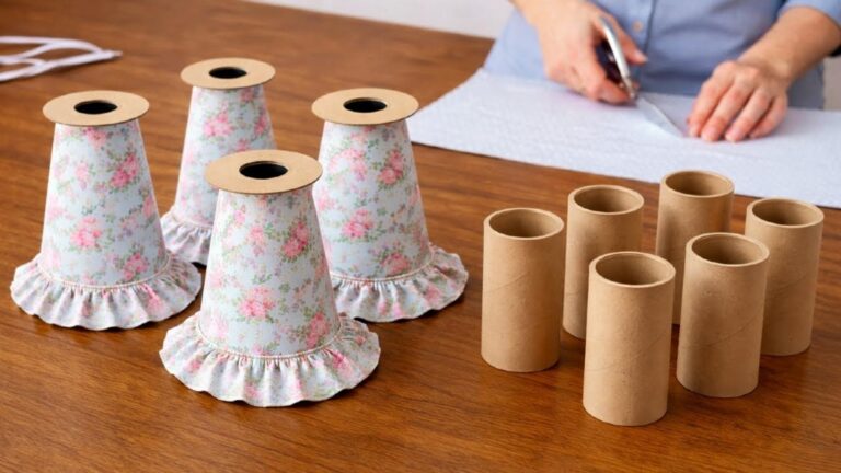 Diese geniale Idee verwandelt leere Kartonrollen in süße Puppen für großartige Gewinne…