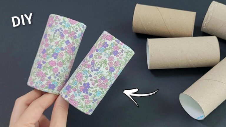 Diese geniale Idee verwandelt alte Papprollen in einzigartige Deko-Objekte für dein