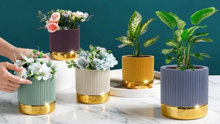 Einfacher Trick verwandelt Zement in einen eleganten Blumenkübel, den jeder bewundern