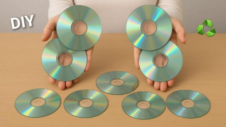 Dieser vergessene Trick verwandelt alte CDs in beeindruckende Deko für dein Zuhause…