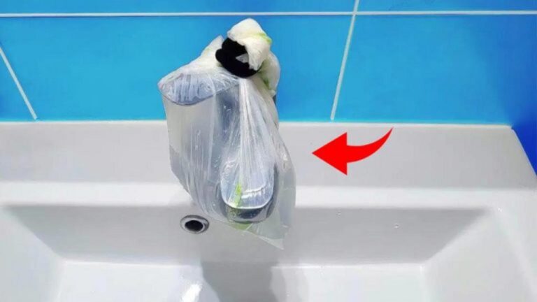 Warum ein Beutel am Badezimmerhahn sinnvoll ist