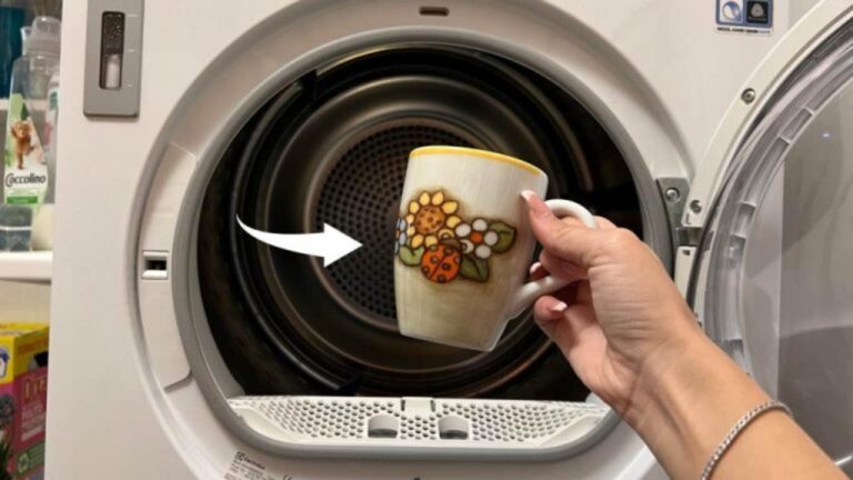 Tasse nehmen und Waschmaschine sauberhalten – Geld sparen!