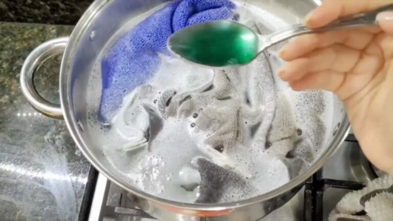 Fleckige Geschirrhandtücher? So sind sie in 5 Minuten sauber!