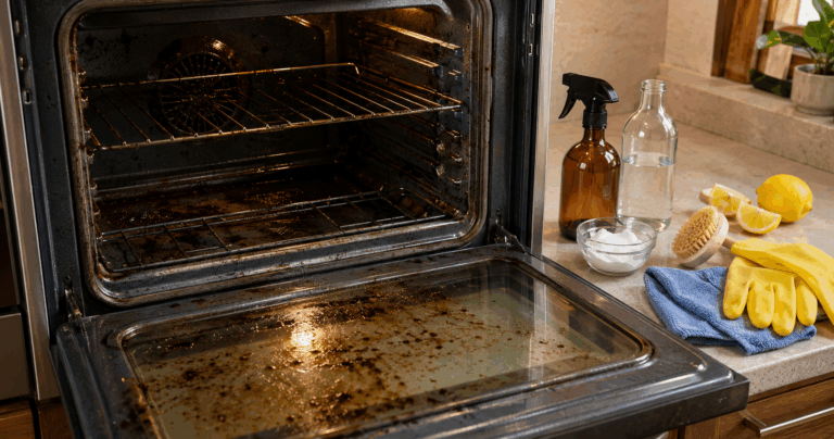 Backofen reinigen mit Natron, Essig und Spülmittel: So verschwindet hartnäckiges Fett